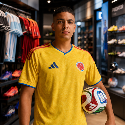 camiseta de selección Colombia amarilla