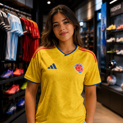 camiseta de selección Colombia amarilla
