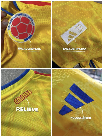 camiseta de selección Colombia amarilla